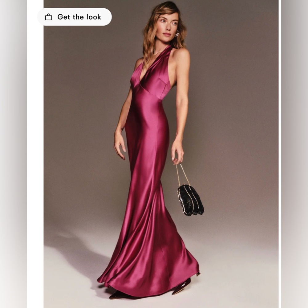 Reformation Daniela Silk Dress Pink - Size 4